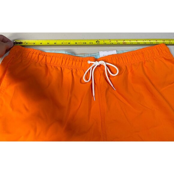 St. John’s Bay Mens Size 3XL Orange Swim Trunks With Elastic Waist & Drawstring - Picture 3 of 11